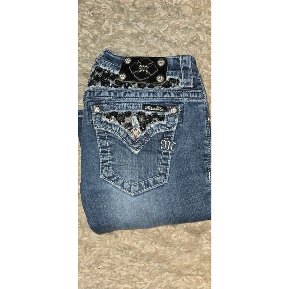 Miss Me JP6215B bootcut women's jeans Size 25 Blingy Y2K Rodeo Country Western - Picture 11 of 13